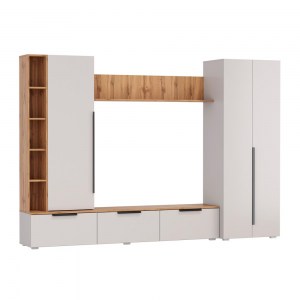 Гостиная Аккорд 63.02 (Олмеко) Кашемир/Дуб золотой